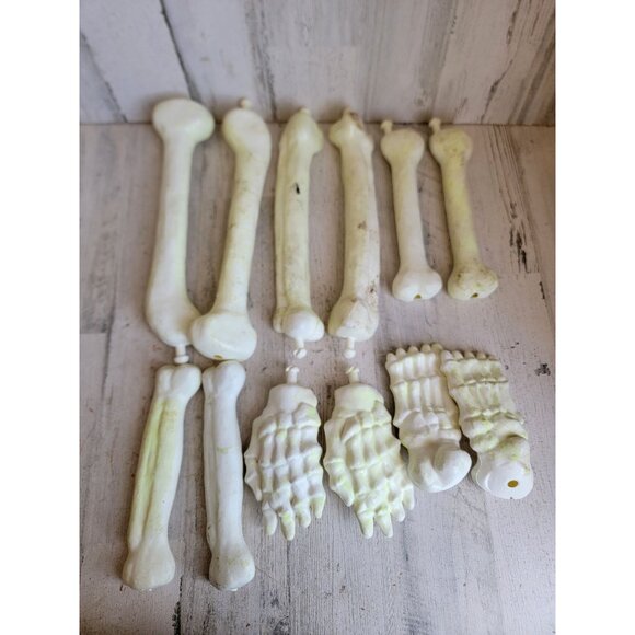 Vintage glow dark bones hand arm set Halloween home decor unique - Picture 1 of 13